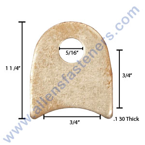 TUBE TAB WITH 5/16 HOLE