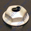 A2554 WASHER LOCK NUT,6/32 THREAD SIZE,5/16 HEX,7/16 WASHER DIA.(ZINC PLATED)