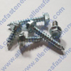 #6 HEX WASHER HEAD/SLOTTED SHEET METAL SCREWS,(ZINC PLATED).IT WILL BE NOTED IF UNSLOTTED!